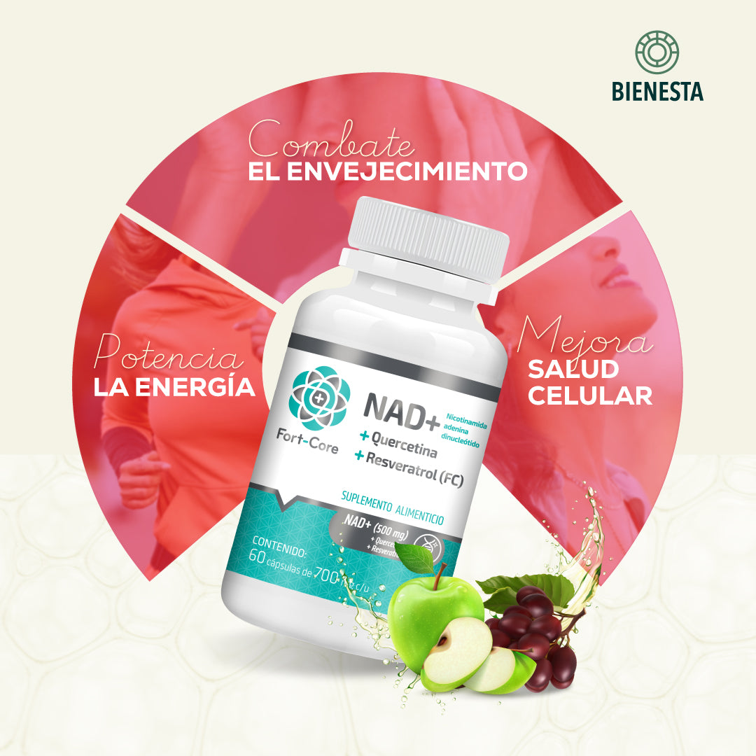 NAD+ Quercetina y Resveratrol Fort Core