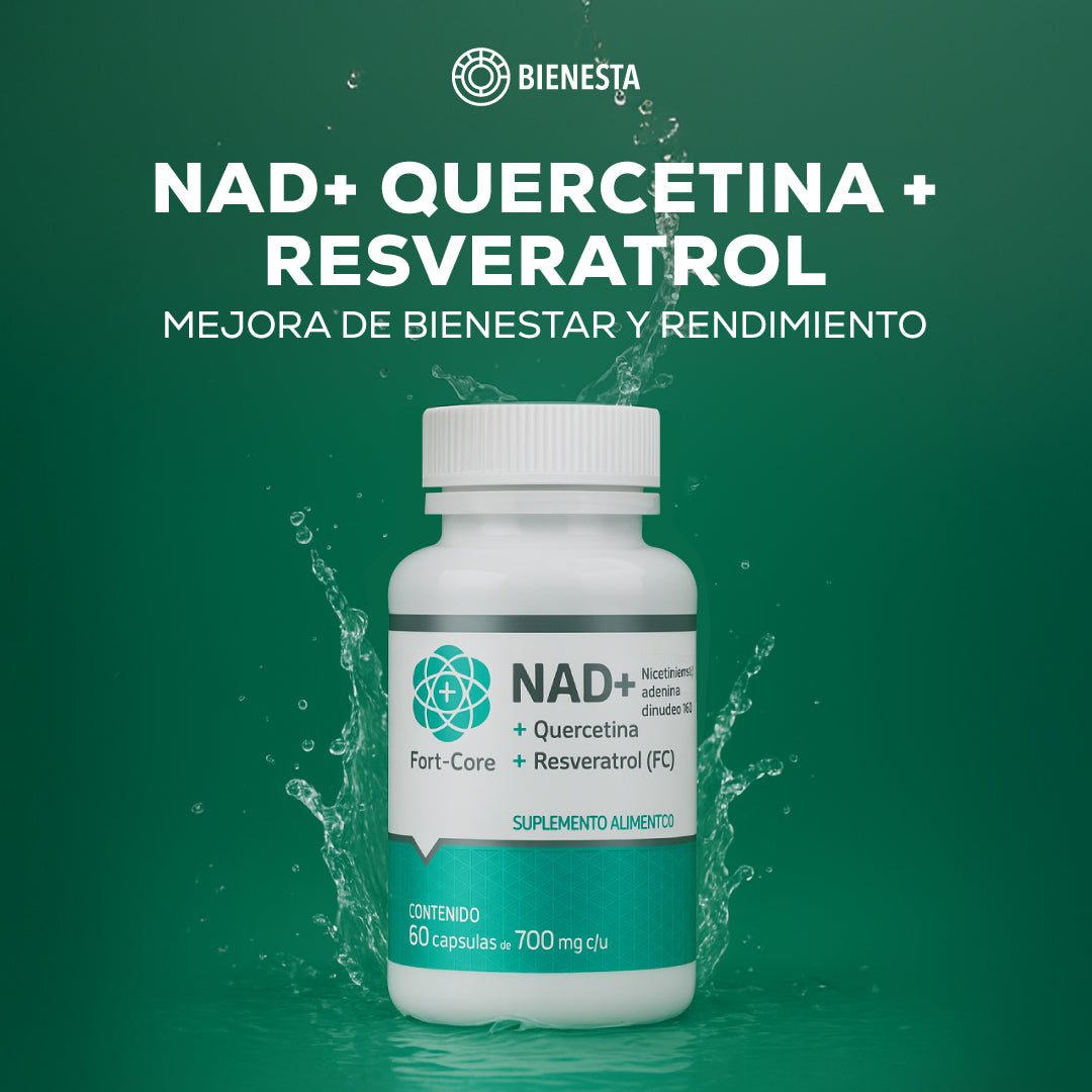 NAD+ Quercetina y Resveratrol Fort Core